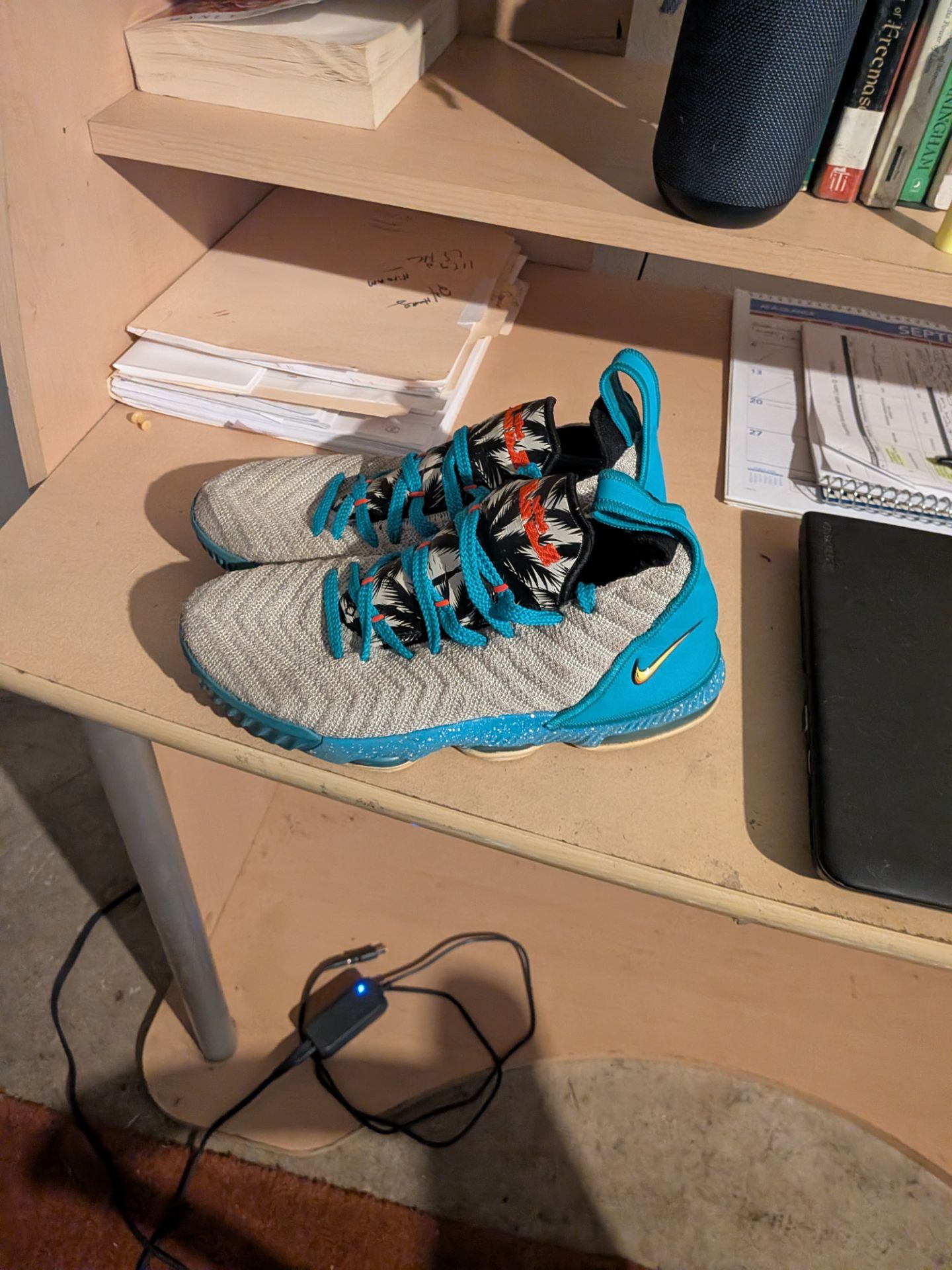 Nike LeBron 16GS South Beach Basketball Shoes Size 5 5 Youth For Sale 