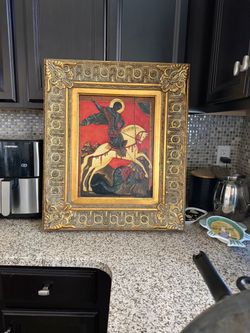Saint George and the Dragon Framed Icon