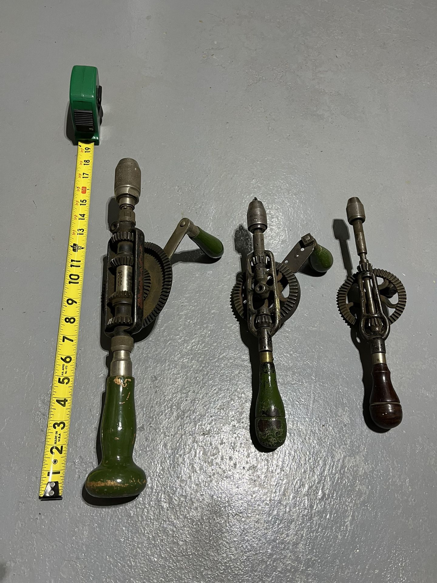 Three Hand Drills In Excellent Condition