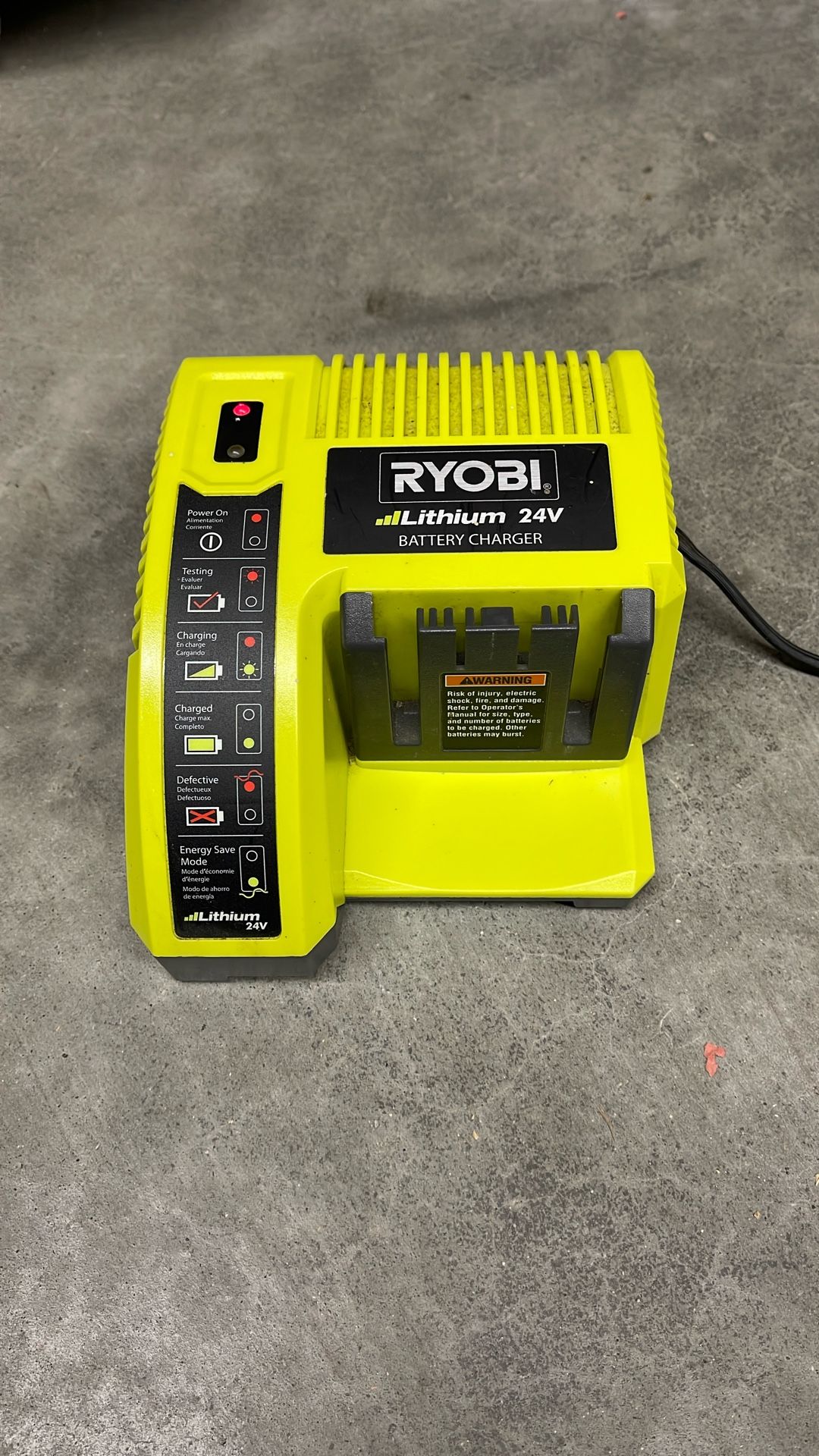 Ryobi 24v Lithium Battery Charger