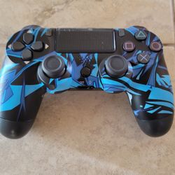 PS4 Controller - Blue Lightning - Playstation 4 Joystick - PS3 - Playstation 3 - Wireless - Bluetooth 