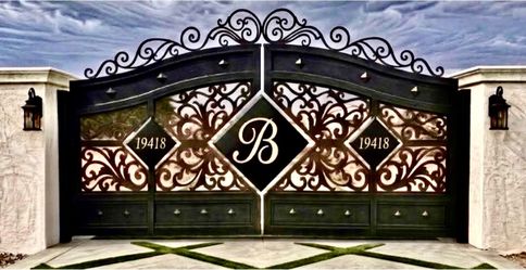 Custom Made Driveway Iron Gates