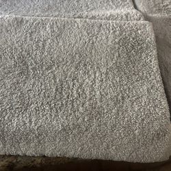 LIGHT GREY BATH RUGS!