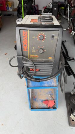 Tools - Hobart 140 MIG Welder, Husky Q30 Air Compressor, Delta Drill Press, Milwaukee 6230 Band Saw, Shop Tools