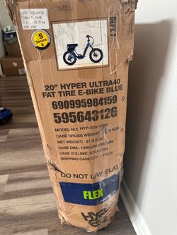 Electric Bike Hyper Ultra 40 20” Fat Tire E-Bike (blue)