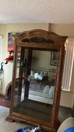 Beautiful Oak Curio