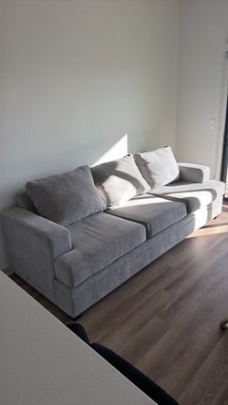 Living Spaces Grey Couch