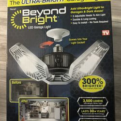 Ontel Beyond Bright LED Ultra-Bright Garage Light - Brand New