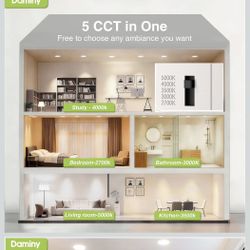  12 Pack 6 Inch LED Recessed Lighting with Junction Box,5CCT,Ultra-Thin Recessed Light,10W 1100LM, Dimmable Canless Wafer Ceiling Light, High Br