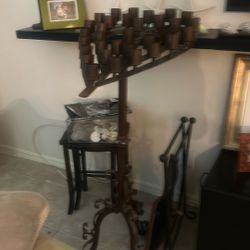 Heart shaped candelabra made in Mexico