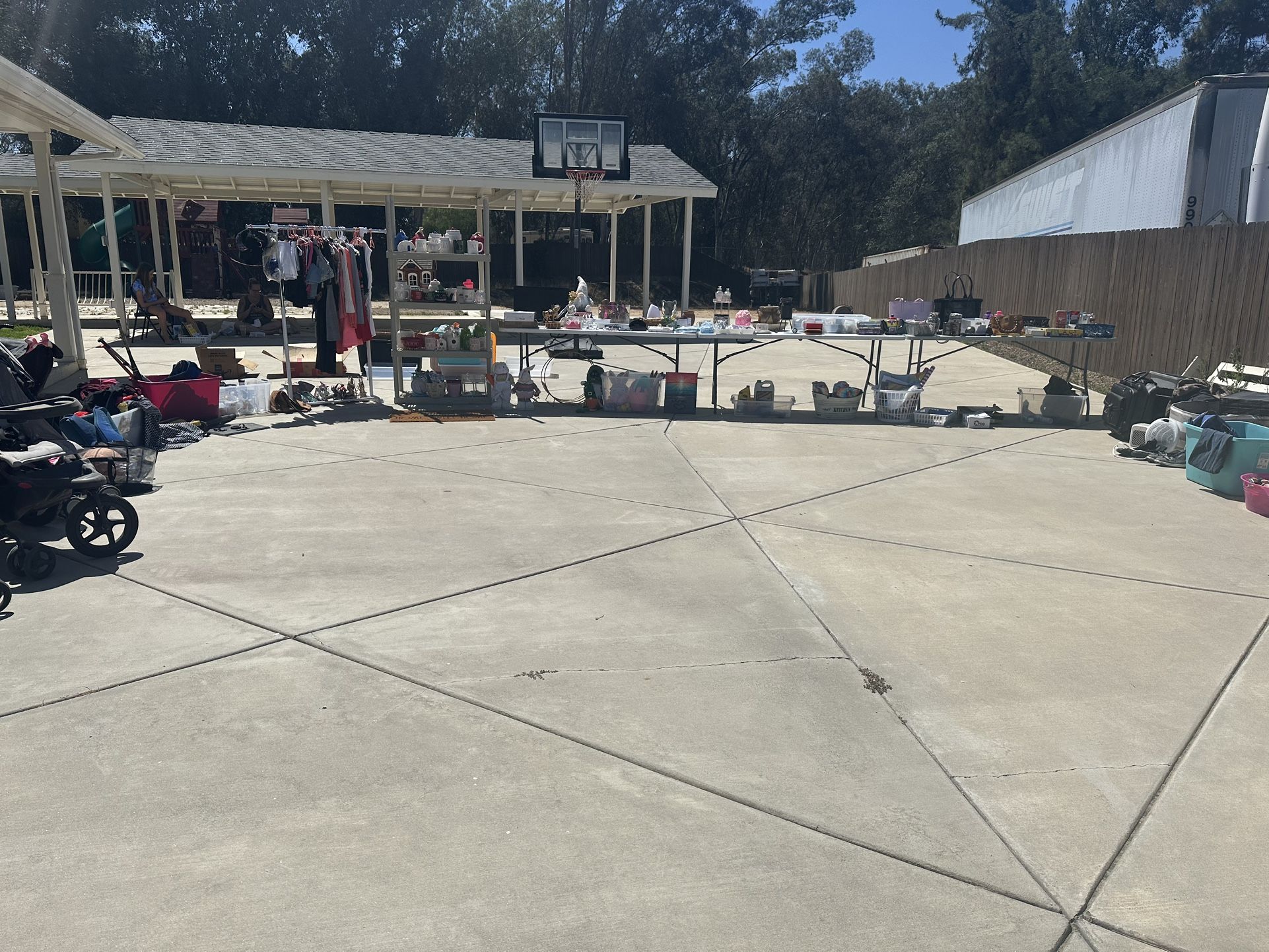 Yard Sale Through Gate