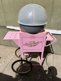 Nostalgia Electrics Carnival Cotton Candy Machine Cart