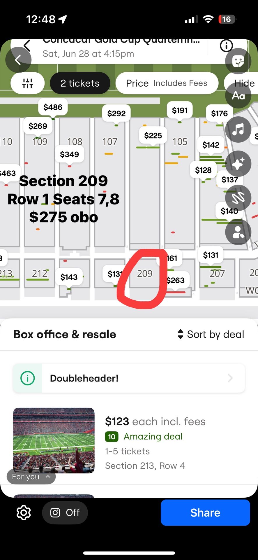 Mexico tickets June 28th 2025