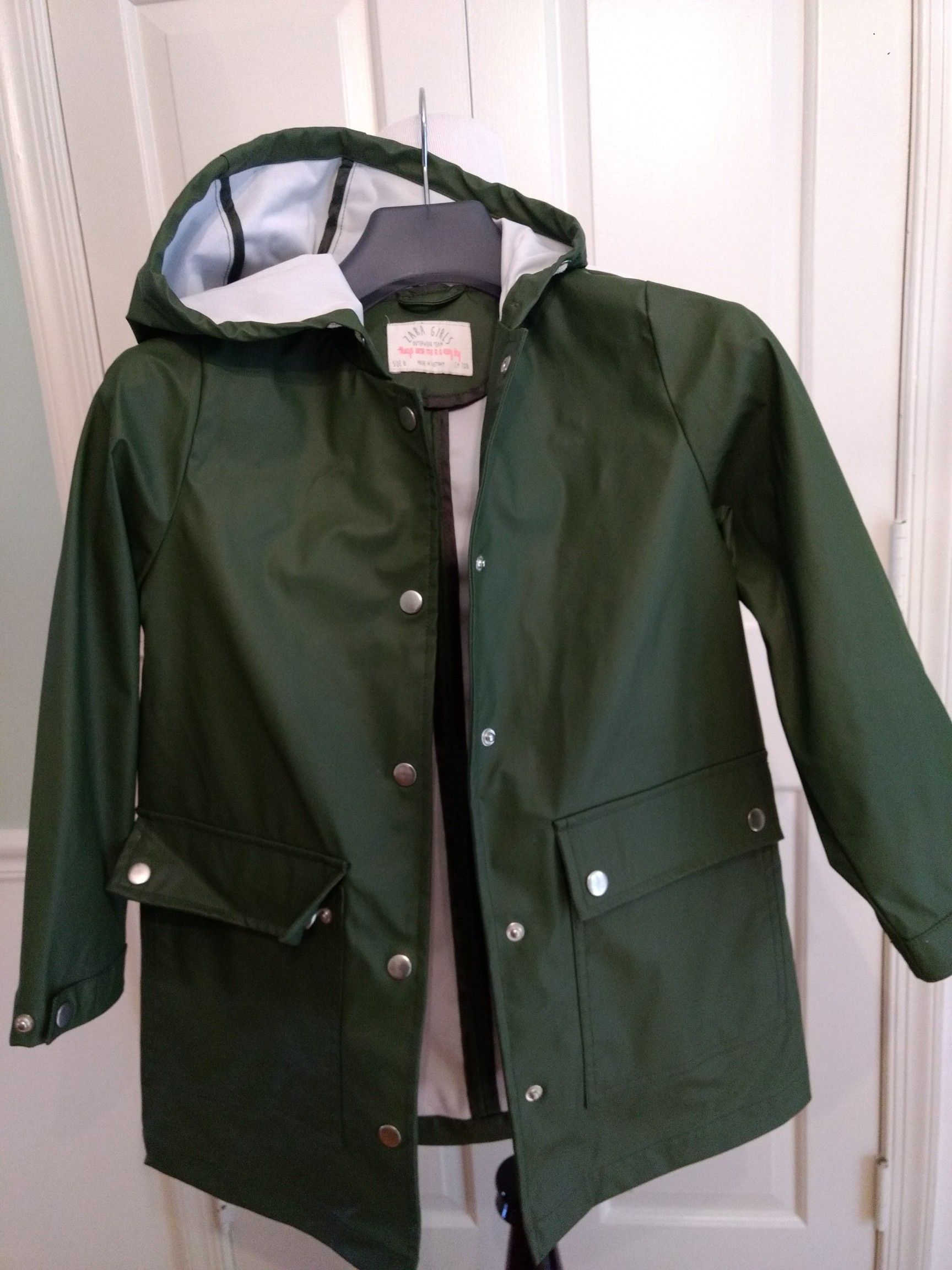 Raincoat, size 8 (128cm), by "Zara Girls".