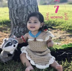 Inspired in Disney Pocahontas handmade crochet outfit, baby photography, baby photos prop
