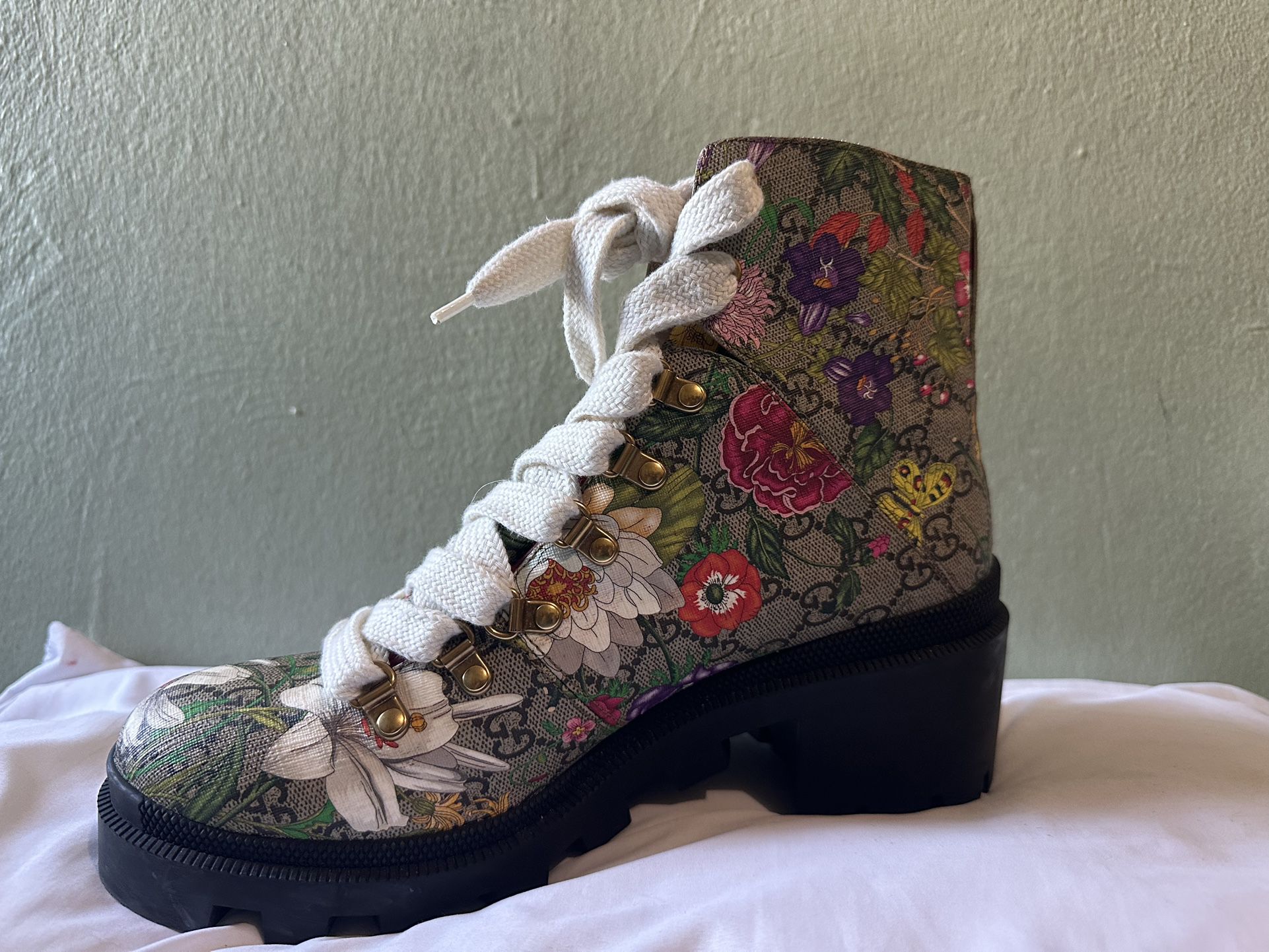 Gucci Floral Boots 