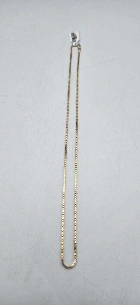 14kt Gold Box Link Chain 10G 20"