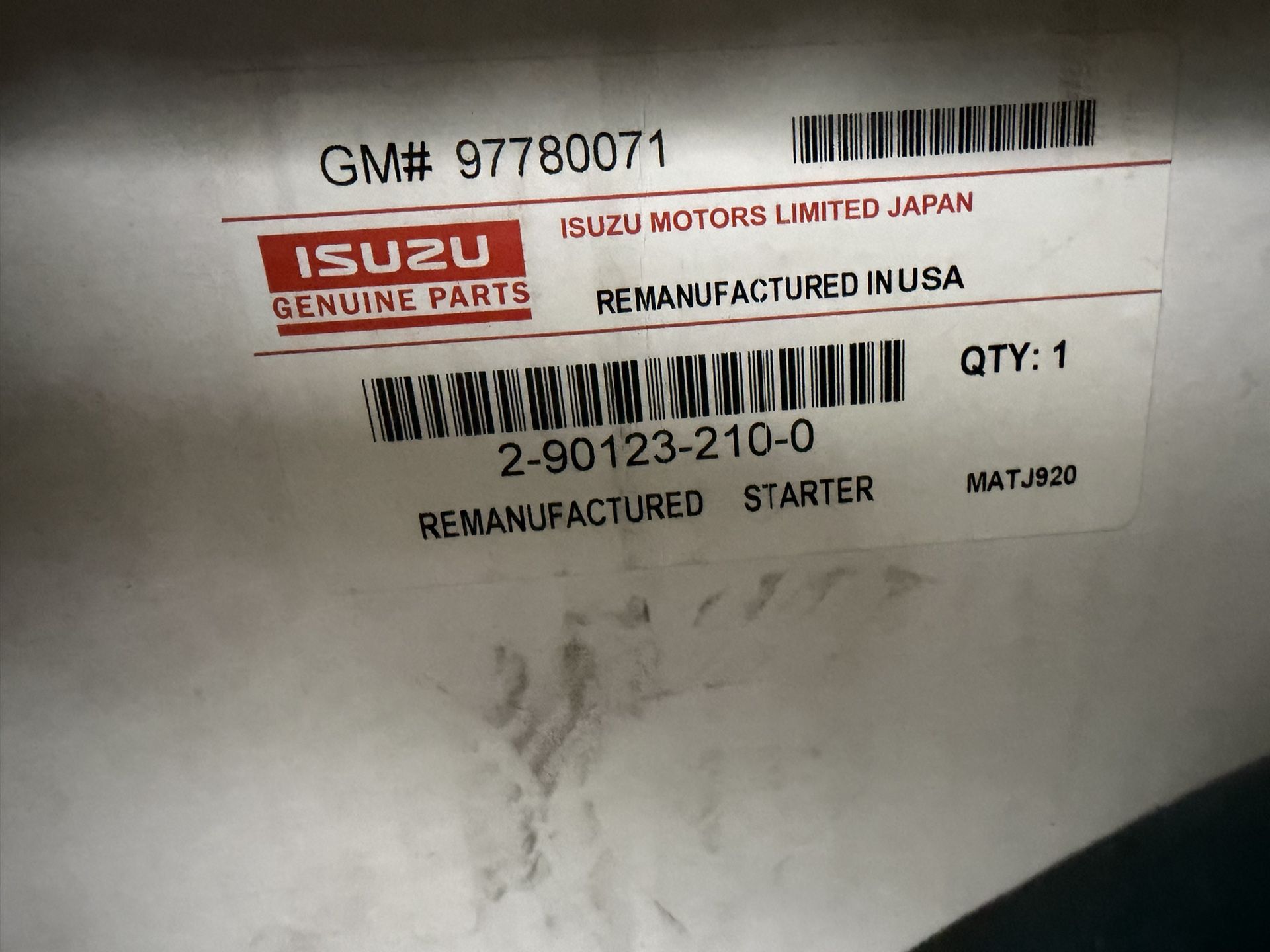 Isuzu Starters Got 3 New Ones