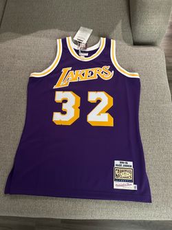 Magic Johnson SHOWTIME LA LAKERS Authentic Road Jersey