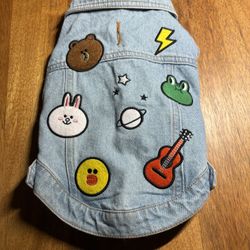 Line Friends Pet Denim Jacket 
