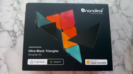 NEW Nanoleaf Ultra Black Triangles - Limited Edition (9 Light Panels)
