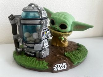 Star Wars Grogu Funko Pop Figure with Diorama Base