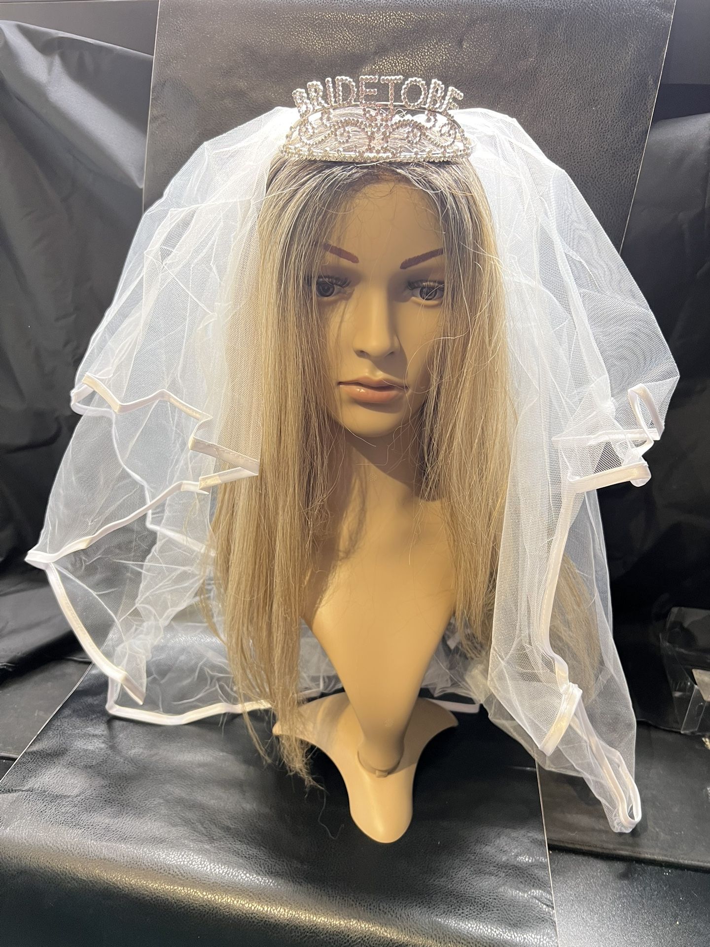 Bride To Be Tiara with Veil – Bachelorette Party Accessory Set