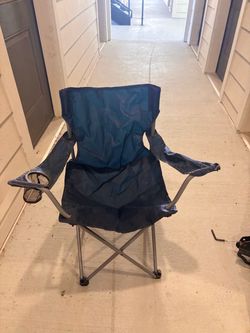 Folding Camp Chair with Cup Holder 4pcs