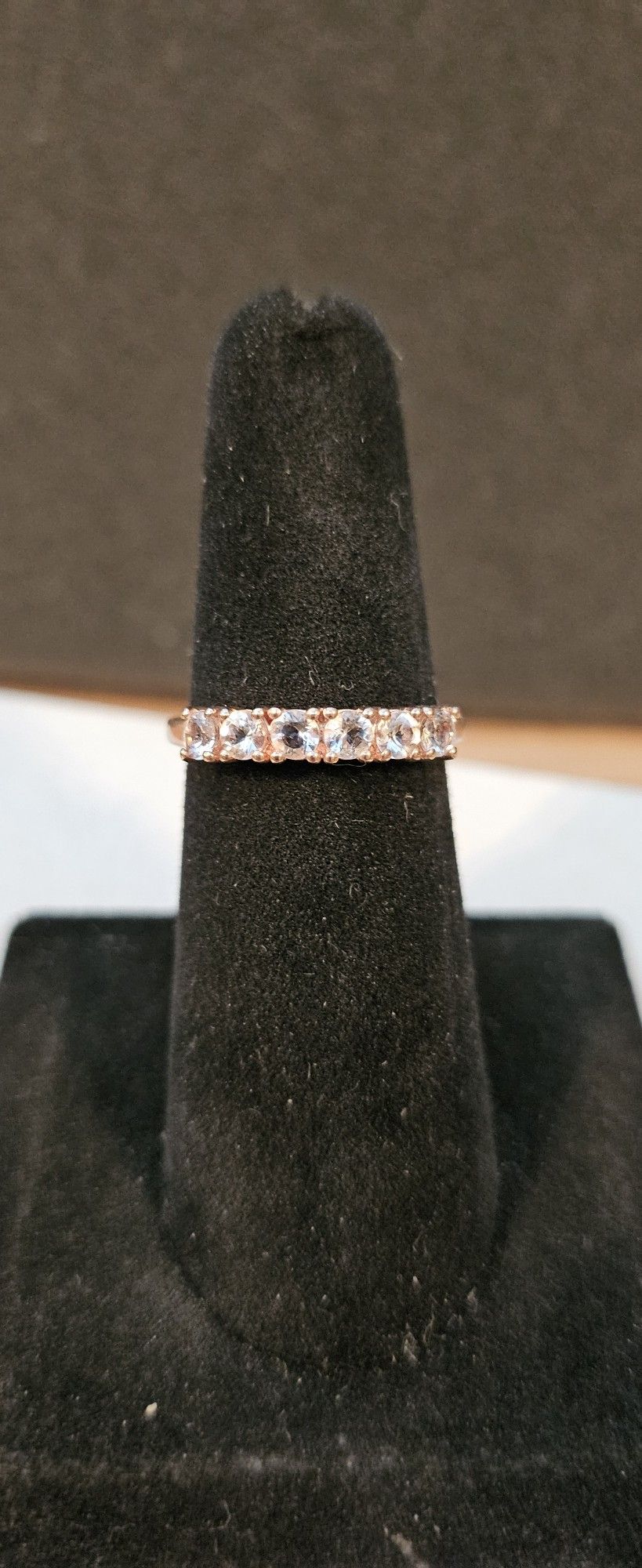 Genuine Morganite Band Ring