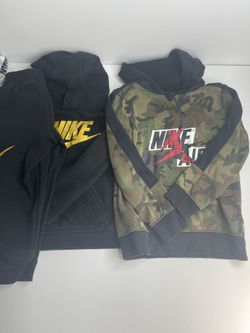 Multi Color 4T Nike Hoodie & 4T Black & Gold Nike Set including 4-5 year Camo Nike Hoodie