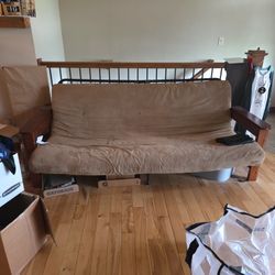 Brown/Tan Futon