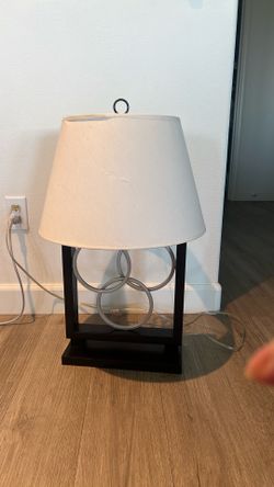 💡 Contemporary Anthony California Geometric Table Lamp – Used Condition