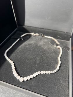 3 CT. T.W. Multi-Diamond Flower Necklace – 14K White Gold (Never Worn, Original Receipt)