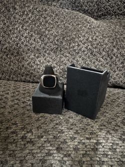 Stainless Steel Onyx Ring