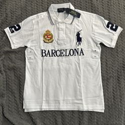 White Ralph Lauren Barcelona Polo Shirt