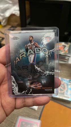 Topps chrome update basketball karl anthony towns paradox holo