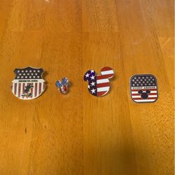 Mickey Mouse Patriotic Pins