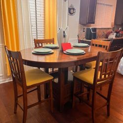 5-piece Oval Counter Height Dining Set

