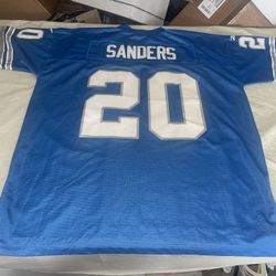 Barry Sanders Detroit Lions Reebok Jersey Men 2xl Euc Sewn 1996 Gridiron Classic