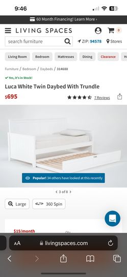 Twin Size Bed 