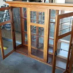 China Hutch with Mirror and Lights