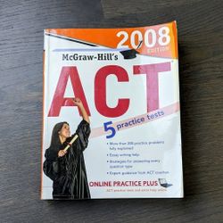 McGraw -Hill's ACT 5 Practice Tests, 2008 Edition