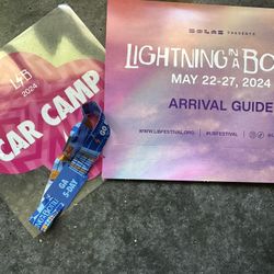 Lightning In A Bottle Wristband And Car Camping 
