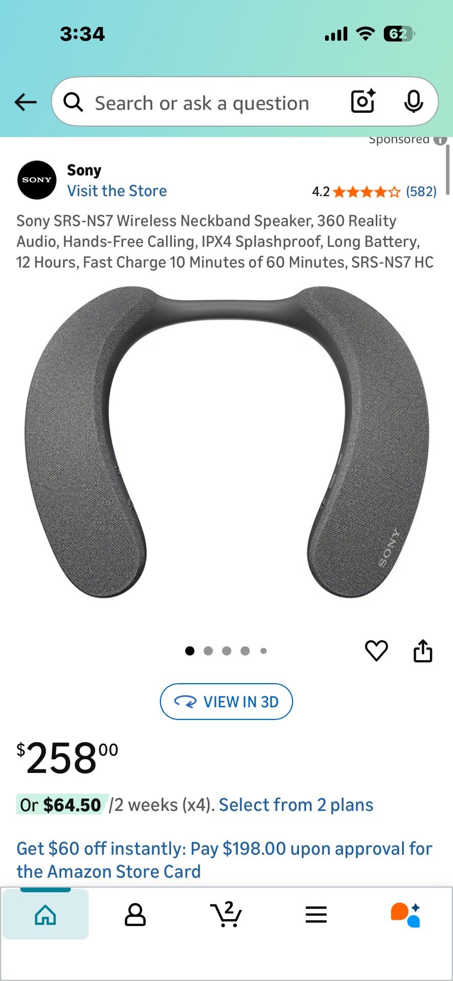 Neckband Speaker Dolby Atmos + 360 Spatial Sound