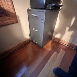 Metal Two Drawer Filing Cabinet