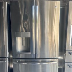 Ge Stainless Steel Fridge Everything Work Perfectly 📍5413 U.s 92 Plant City Fl