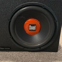 DUAL Brand 12in Subwoofer In Box (Comes With Amp)