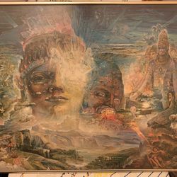 Picture with gold frame -‘Dissolution Of Creation’