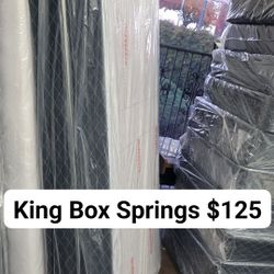 King Box Springs ONLY 