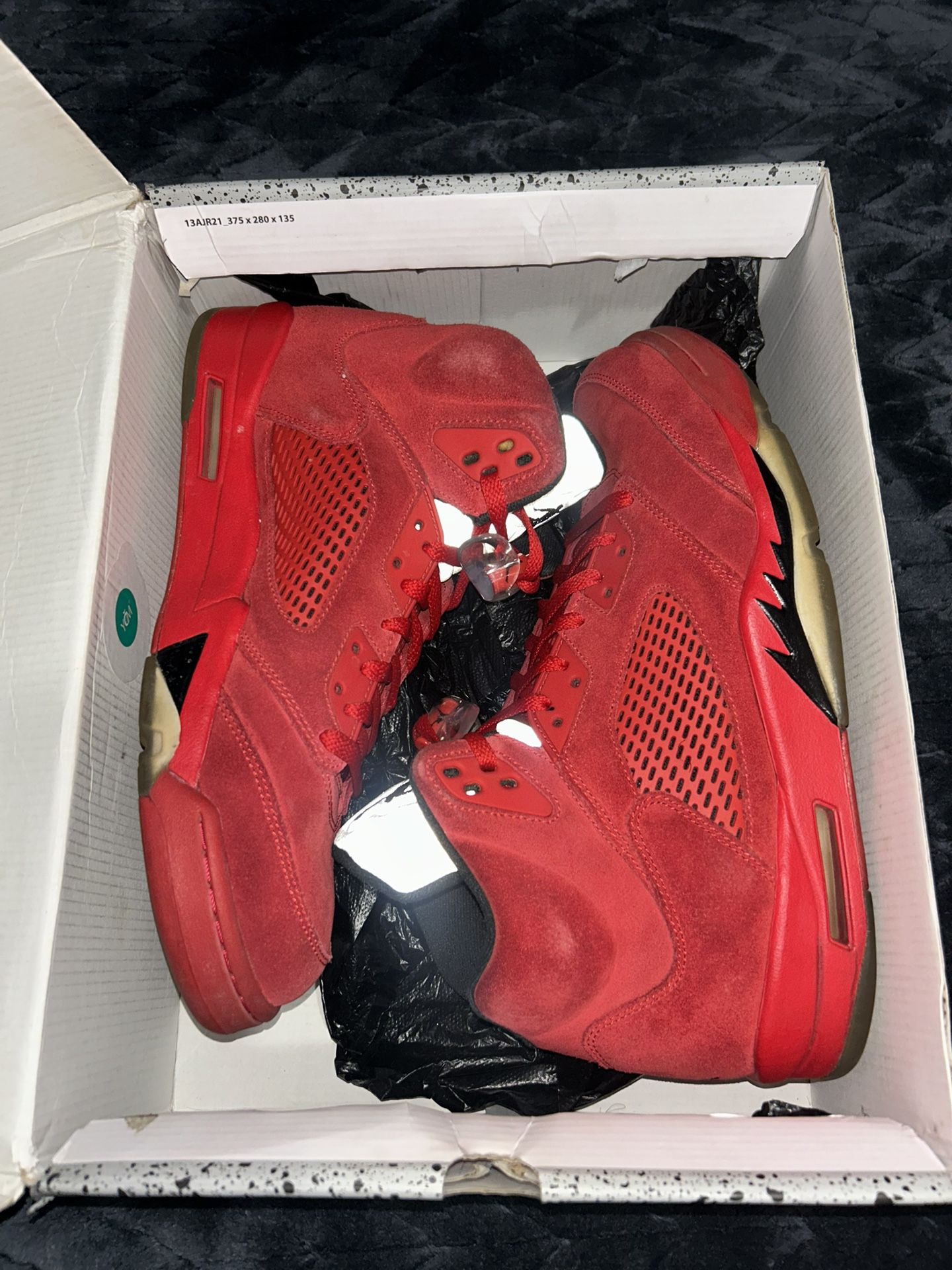 Jordan 5 Red Suede Size 13